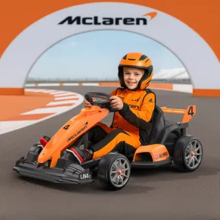 【奔雷國際】麥拉倫 競速卡丁車 24V雙驅 兒童玩具車超跑 GO Kart 24v 200w(汽車玩具 大人小孩都能玩)