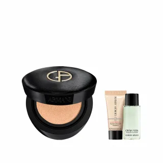 【ARMANI 亞曼尼】官方直營 訂製奢潤緞光氣墊粉餅(粉盒+粉蕊/新品上市)