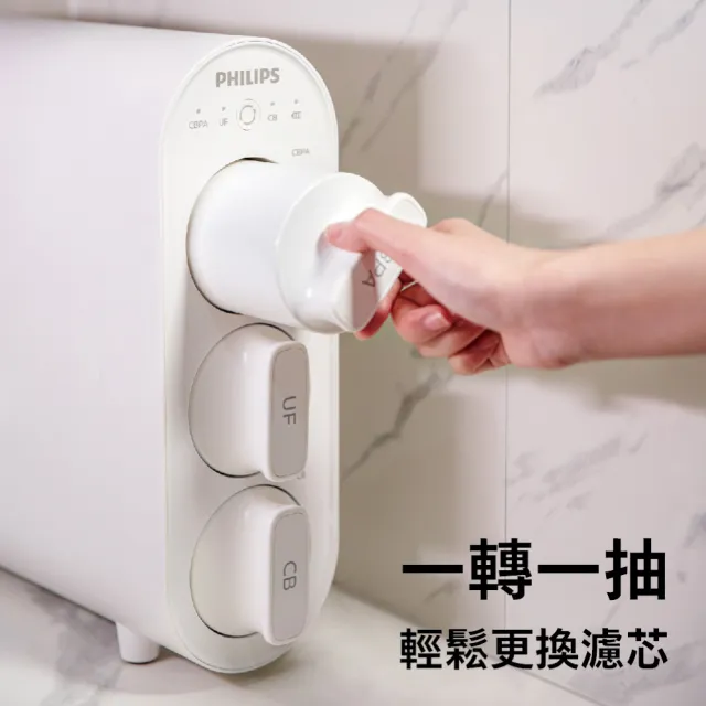 【Philips 飛利浦】櫥下型可生飲 超濾淨水器(AUT3234-含基本安裝)