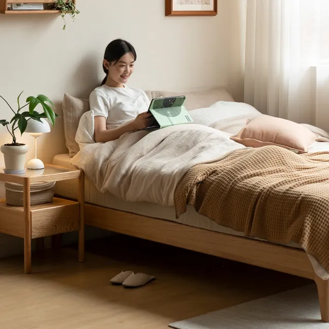 【hoi! 好好生活】特別訂購★YW西雅圖橡木原木色雙人床架150x200 Y90B49