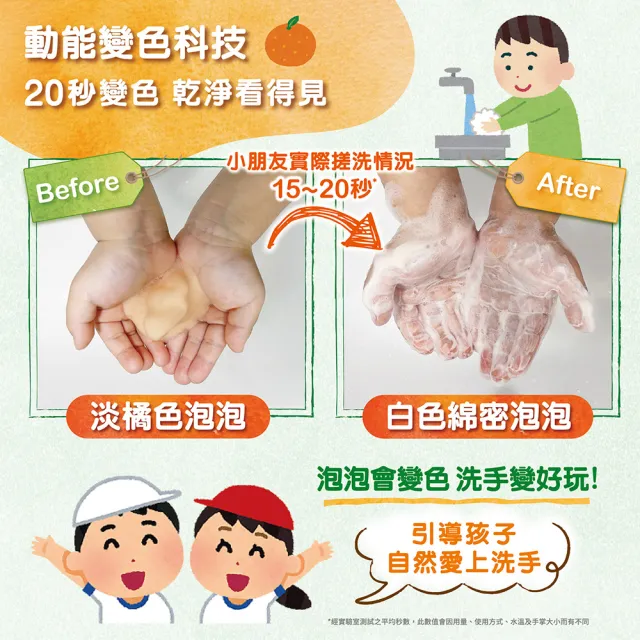 【橘子工坊】變色泡泡洗手慕斯補充瓶(350ml)