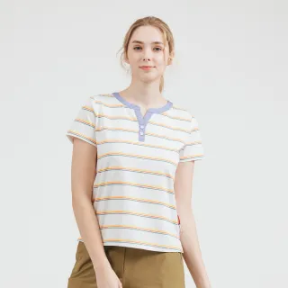 【TRAVELER 旅行者】男女款消臭吸排條紋短袖上衣｜251TR818.820(消臭/吸排/男女多款)