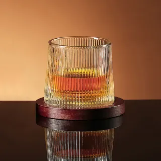 【hoi! 好好生活】旋轉不倒翁玻璃杯含木底170ml(多款可選)