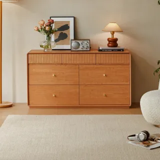 【hoi! 好好生活】Linsy復古風暖木色七斗櫃1.2M