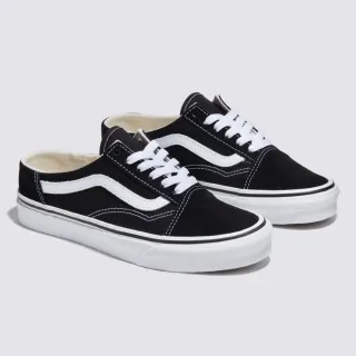 【VANS】官方旗艦 UA Old Skool Mule 黑白色懶人拖鞋/休閒鞋/帆布