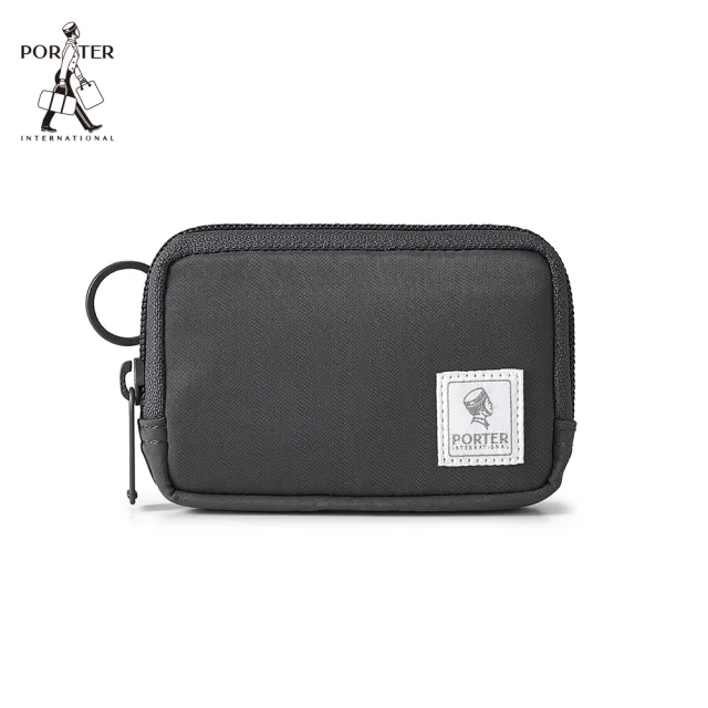 【PORTER INTERNATIONAL】機能輕靚MID零錢包(灰)