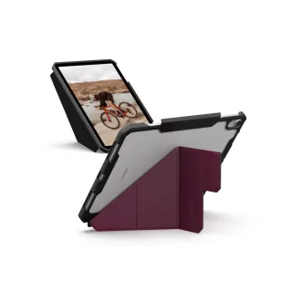 【UAG】iPad Air 11（2024-2025）/10.9吋耐衝擊多角度保護殼-紫紅(防摔殼 平板殼)