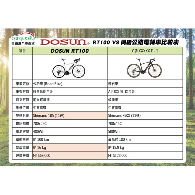 【DOSUN】電動輔助自行車/腳踏車 RT100 43CM 油壓碟 白_送安裝(車麗屋)