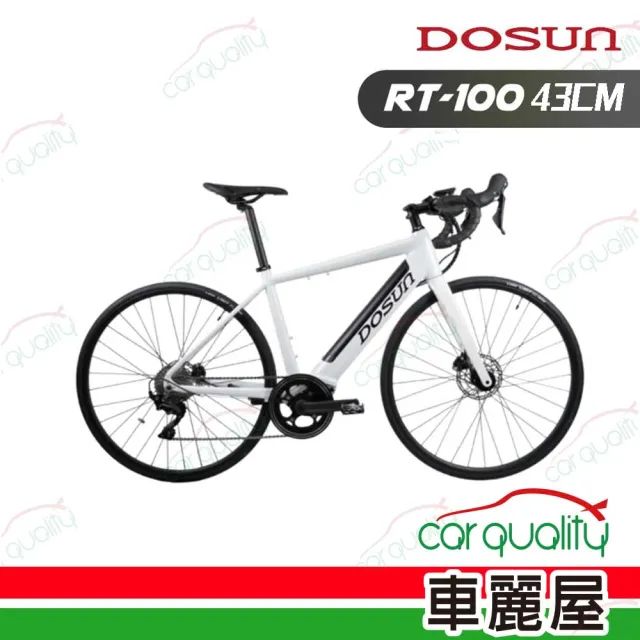【DOSUN】電動輔助自行車/腳踏車 RT100 43CM 油壓碟 白_送安裝(車麗屋)
