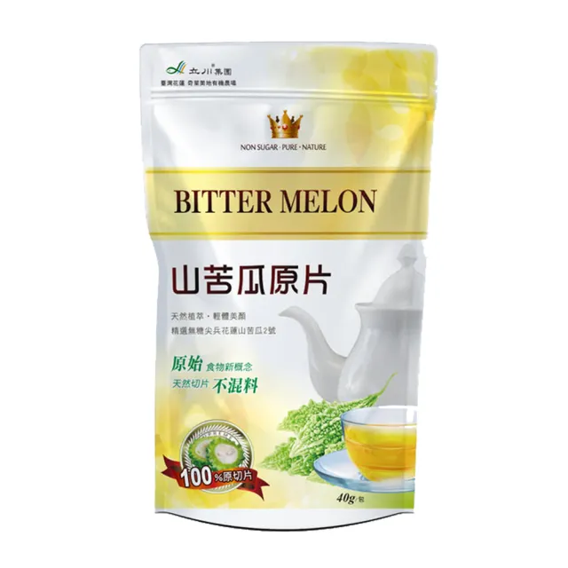 【長榮生醫】立川國家計畫奇萊美地友善栽種山苦瓜原片24包組(40g/包)