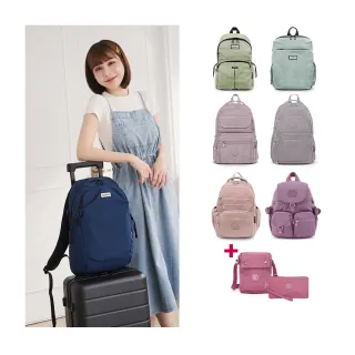 【冰山袋鼠】新品獨家情人節限定三件組-防潑水大容量後背包/斜背包/書包/包包-共十款