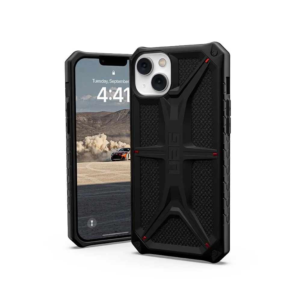 【UAG】iPhone 14 Plus 頂級特仕版耐衝擊保護殼-軍用黑(UAG)