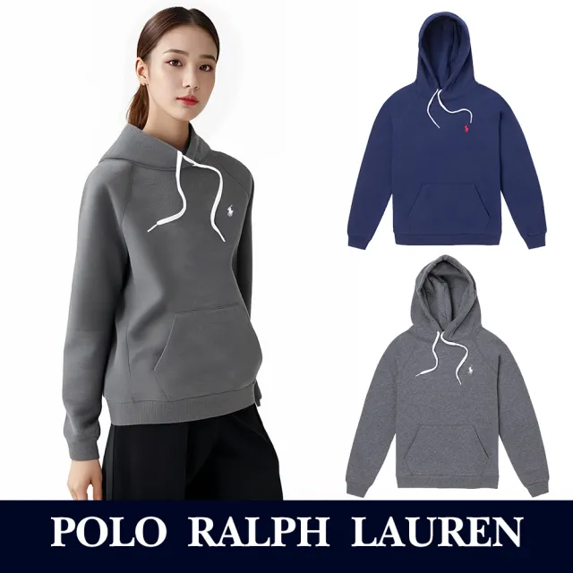 【RALPH LAUREN】RL POLO 經典刺繡小馬連帽T恤-女-多色選 上衣(平輸品)