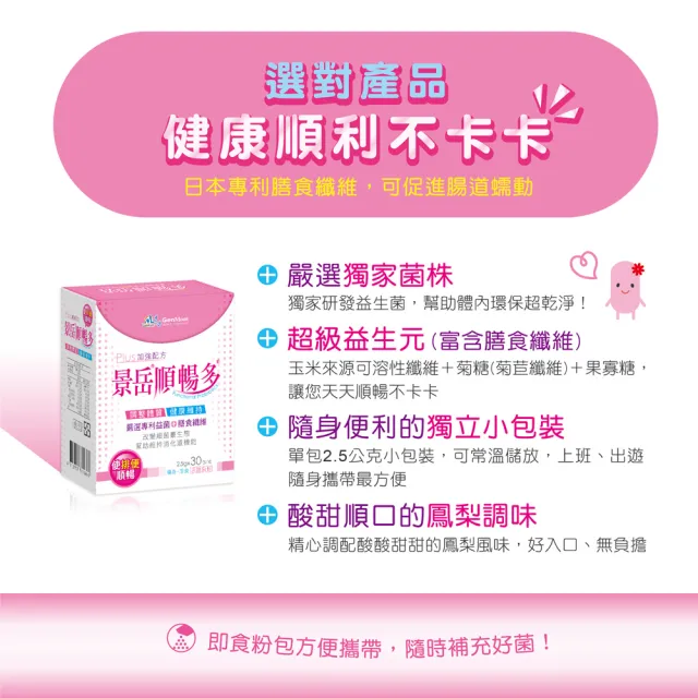 【景岳生技】景岳順暢多乳酸菌粉包3入組(30包/入)