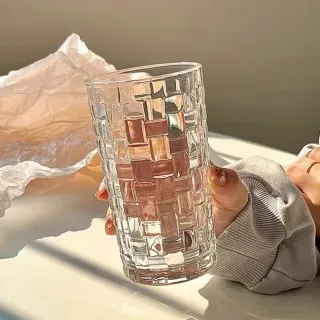 【hoi! 好好生活】藤編格  玻璃水杯400ml