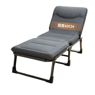 【巨匠】午休摺疊床 170*60cm棉麻加厚款 行軍床 簡易午睡看護床 便攜躺椅(午休摺疊床)