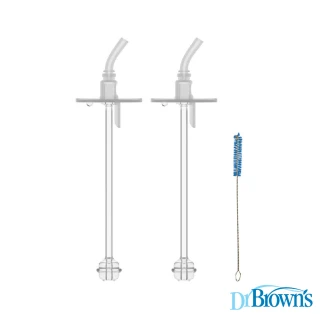 【Dr.Brown&rsquo;s 布朗博士】防漏滑蓋學習水杯270ml-替換吸管