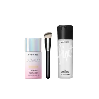 【M.A.C】全新上市 超漾光妝前特惠組(超漾光高防曬妝前乳SPF50+&170專業時尚彩妝刷)