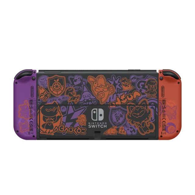 【Nintendo 任天堂】Switch OLED 寶可夢朱紫主機(台灣公司貨)