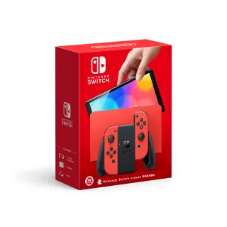 Nintendo 任天堂】Switch OLED款式電光藍.電光紅主機(台灣公司貨