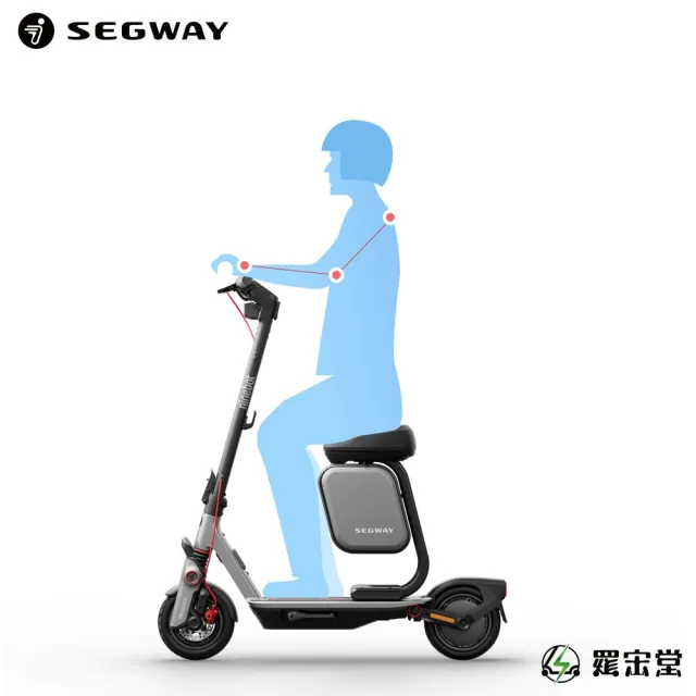 【Segway】滑板車 三代通用多功能座椅 附收納箱(適用F3、ZT3系列車款)