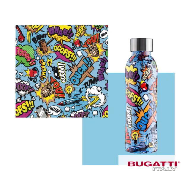 【Bugatti 布加迪】買1送1 義大利 設計師系列 500ml保溫瓶(316醫療級不鏽鋼/任選2色)