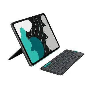 【Logitech 羅技】FlipFolio 11吋 iPadPro&Air磁吸式鍵盤保護支架(石墨黑)