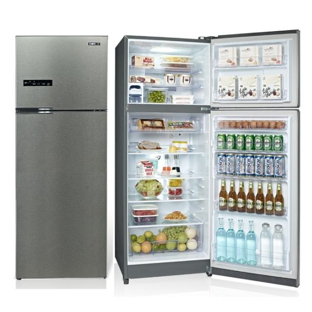 【SAMPO 聲寶】480公升一級星美滿極光鈦旗艦變頻系列雙門冰箱(SR-C48D-S1)