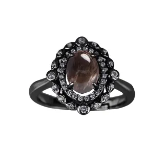 【幸福珠寶】Valentines黑曜石戒指(冰島頂級黑曜石)