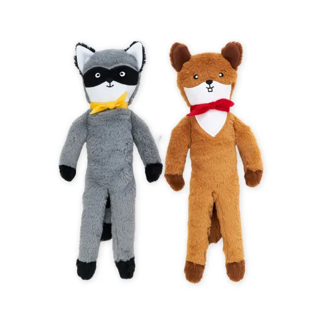 【ZippyPaws】就愛在一起-浣熊&松鼠(狗玩具推薦 毛絨玩具 有聲玩具)