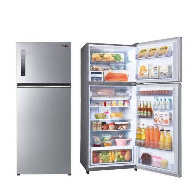 【SAMPO 聲寶】星美滿535公升一級能效極光鈦銅板系列變頻雙門冰箱(SR-C53D-S9)