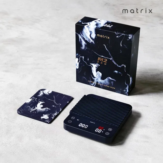 【Matrix】M2 Pro AI大師 義式手沖 LED四顯流速粉水比咖啡電子秤(AI引導/粉液比/分段注水/粉水比)