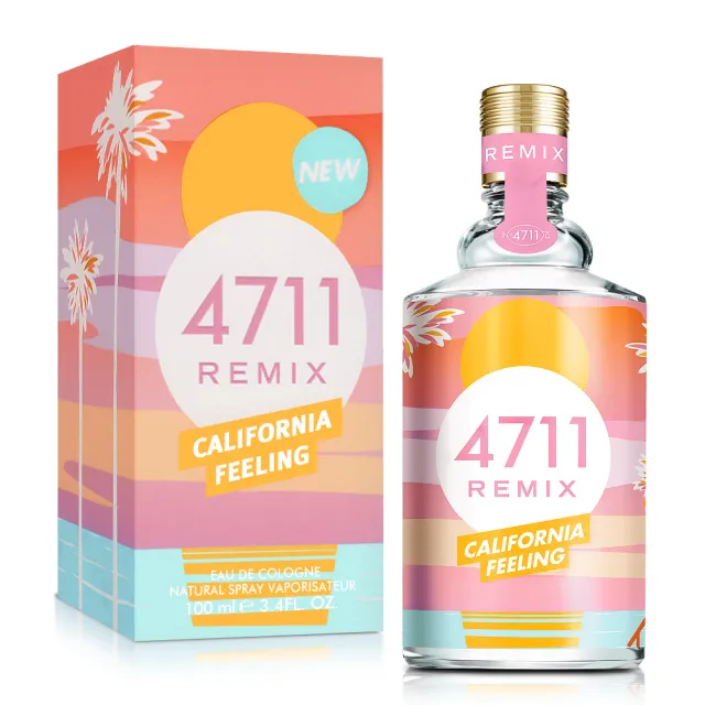 【4711 科隆之水】Remix Cologne 加州陽光古龍水100ml(專櫃公司貨)