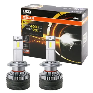【Osram 歐司朗】N1 PRO系列加亮400% H7 / 2入 汽車LED大燈 6000K(公司貨)