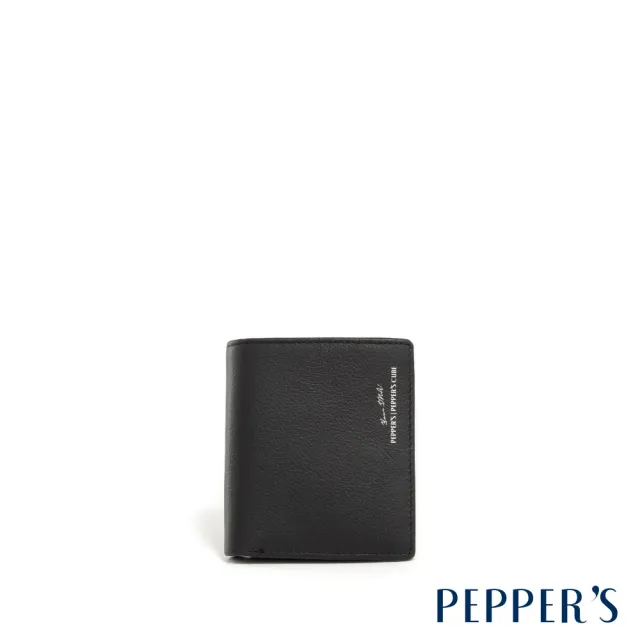 【PEPPER’S】雙11 CUBE 牛皮對折薄短夾 - 摩卡棕/簡約黑(短夾  男夾 女夾 中性包 皮