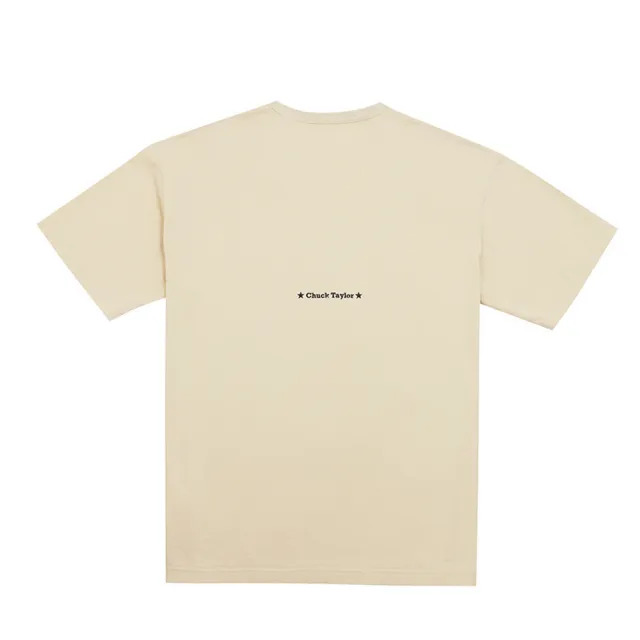 【CONVERSE】運動 休閒 短袖上衣 T恤 男上衣 WASHED TEE NATURAL IVORY(MCH624-W0L)