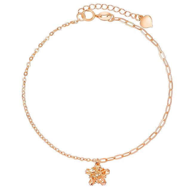 【Just Diamond】鎮金店 星芒閃爍 18K玫瑰金手鍊(網路限定)