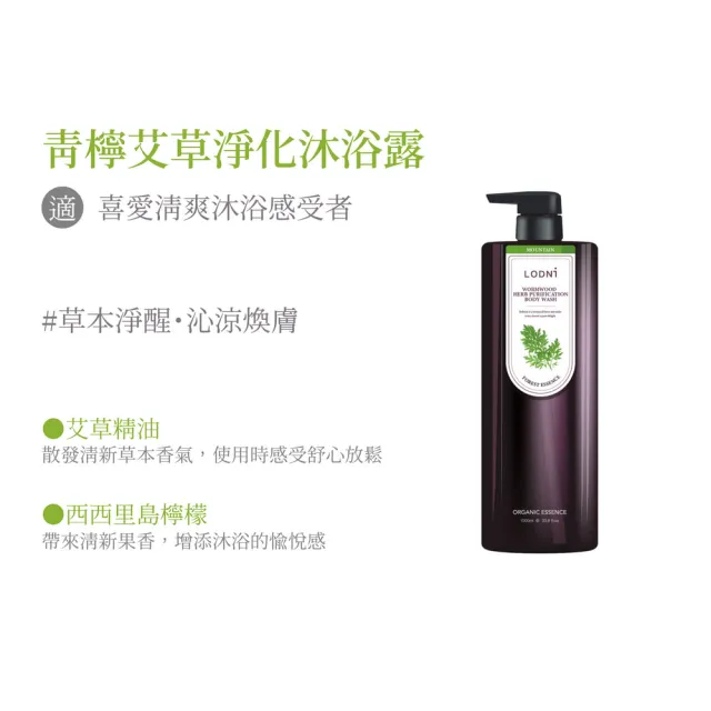 【LODNI 蘿德妮】全系列沐浴露1000ml(清爽不黏膩)