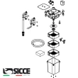 【SICCE 希捷】350 圓桶 筒式過濾器1100L/H 性能卓越/過濾容量充足/獨特的自吸系統(義大利 台灣公司貨W350)