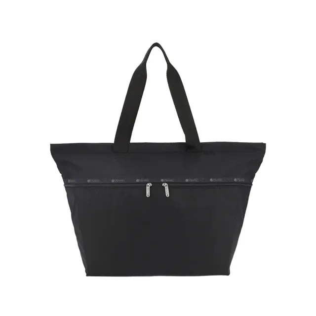 【Lesportsac】Carlin Zip Top Tote Bag 簡約兩側拉鍊托特包/永恒黑(3688)
