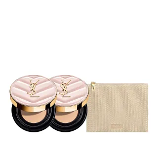 【YSL】官方直營 超模光感氣墊雙入組(粉氣墊12gx2)