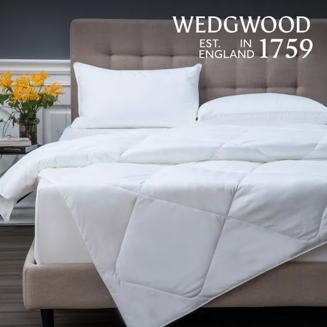 【WEDGWOOD】台灣製｜超細纖維科技羽絨 抗菌冬被(加大 240x210cm)