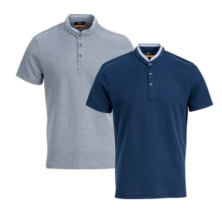 【G2000】男款 素面立領網眼面料短袖T恤(3款可選)