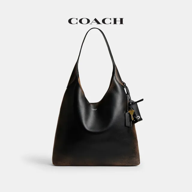 【COACH】蔻馳官方直營 BROOKLYN 39 復古摯愛皮革單肩手袋 單肩包 肩背包(CBH42)