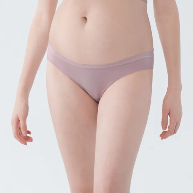 【Gennies 奇妮】哺乳內衣褲成套 FREEDOM自由無鋼圈內衣 低腰內褲(孕婦內衣 上開扣 孕婦內褲 粉 A79B79)