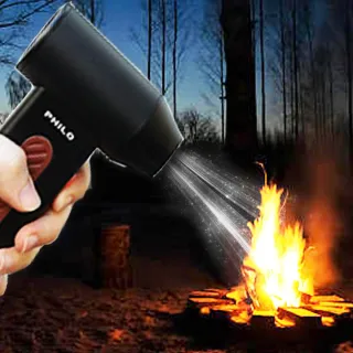 【Philo 飛樂】鋁合金 手持渦輪 無刷暴力風槍 PF50(家用 車用 戶外/吹塵器/暴風機/除塵槍/強風機/風槍)