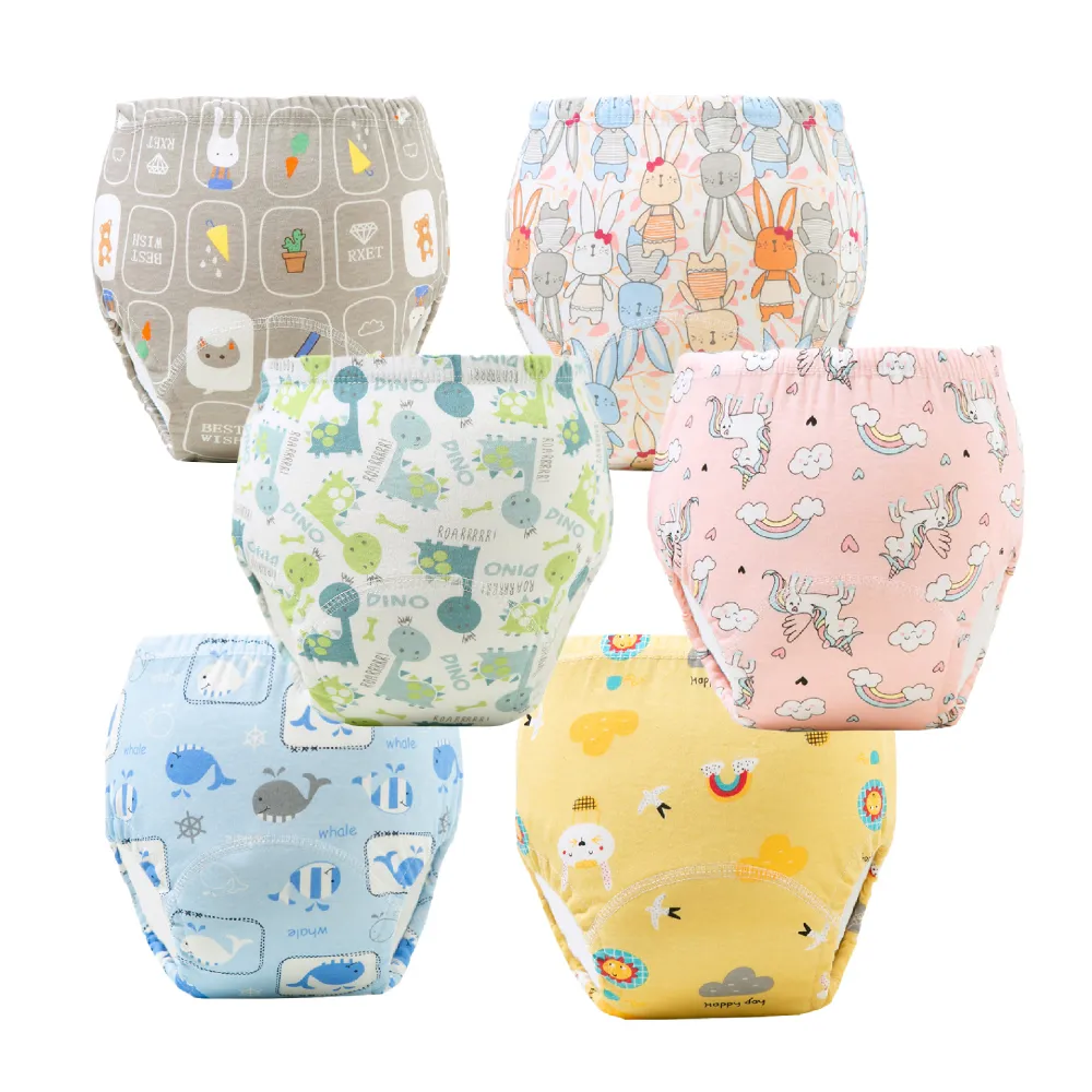 【KIDS PARK】寶寶學習褲/6入組(嬰兒幼兒尿布褲/戒尿布訓練褲/童裝內衣褲/卡通內褲)