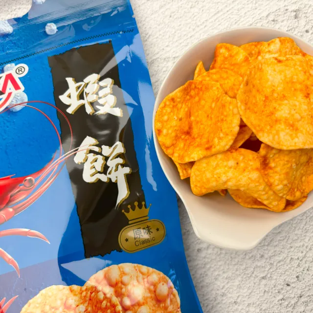 【KAKA】醬燒蝦餅 魷魚香圈80g(4入組 聚會派對首選必買)