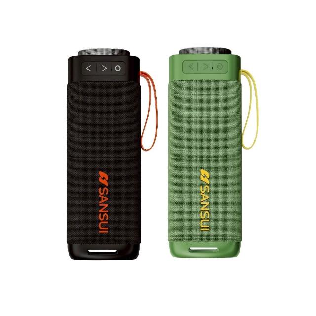 【SANSUI 山水】SR-X6 漫遊者可攜式重低音藍牙喇叭(贈收納盒)