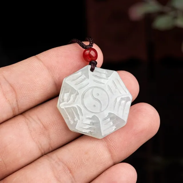 【Penny 珮妮】A貨翡翠 五行八卦 吊墜項鍊(母親節 父親節 情人節 生日禮物 交換禮物 結婚 新年 尾牙)